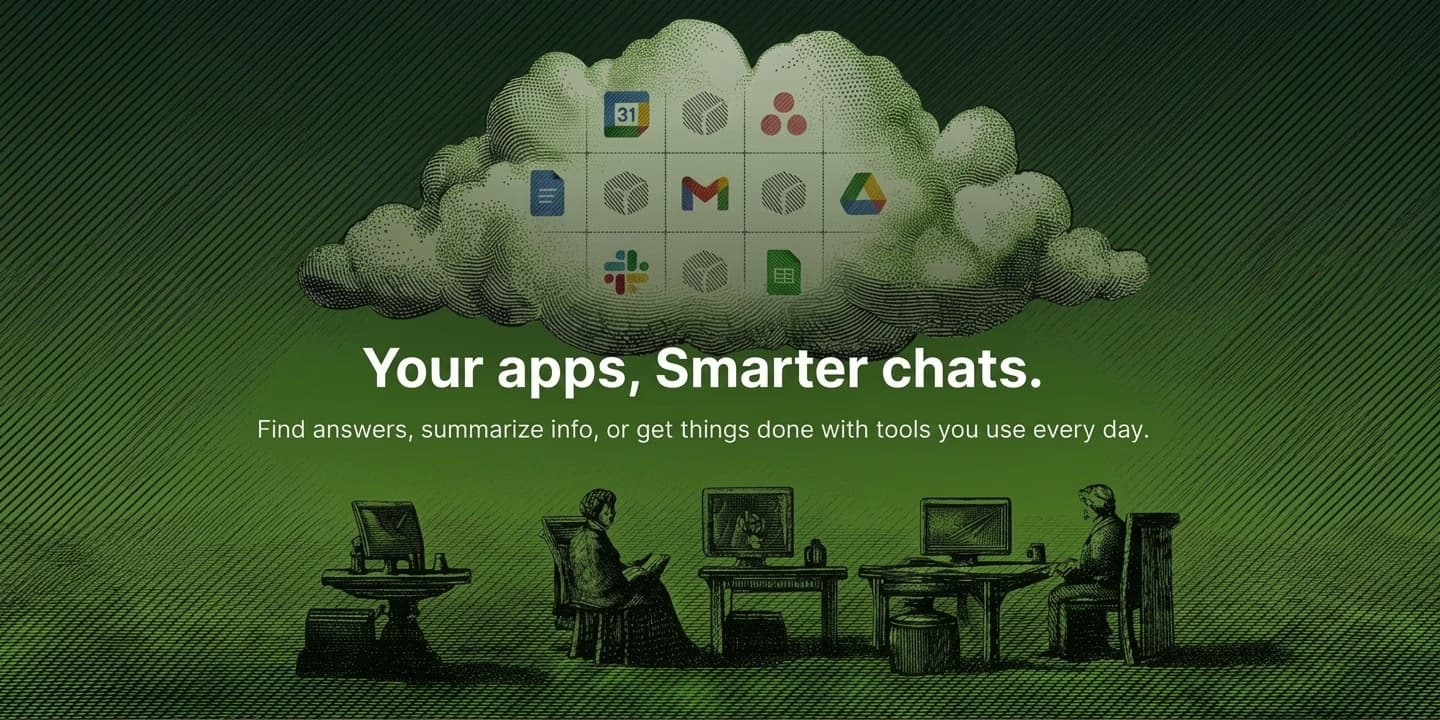 Workform case study cover image in Victorian engraving style with green tones